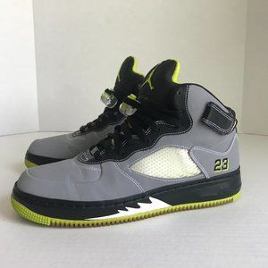 Air Jordan Fusion 5 "Stealth/White-Black-Bright Cactus" Size 10